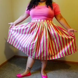 Magnolia park striped skirt